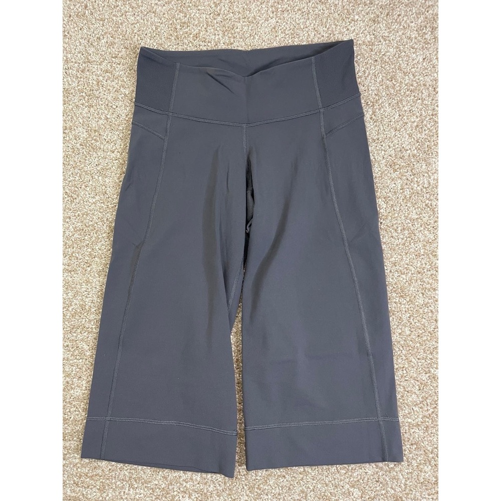 Lululemon Leggings Womens 8 Gray Compression Gym Activewear